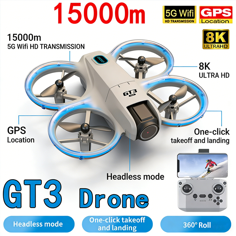 Kids Toys Drone - New GT3 MAX Drone 8K HD