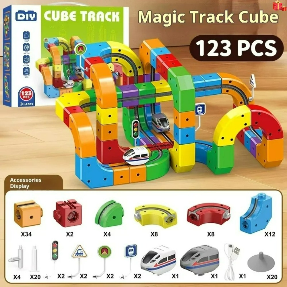 Kids Toys Vehicle - Electric Magnetic Track Set with Anti-Gravity