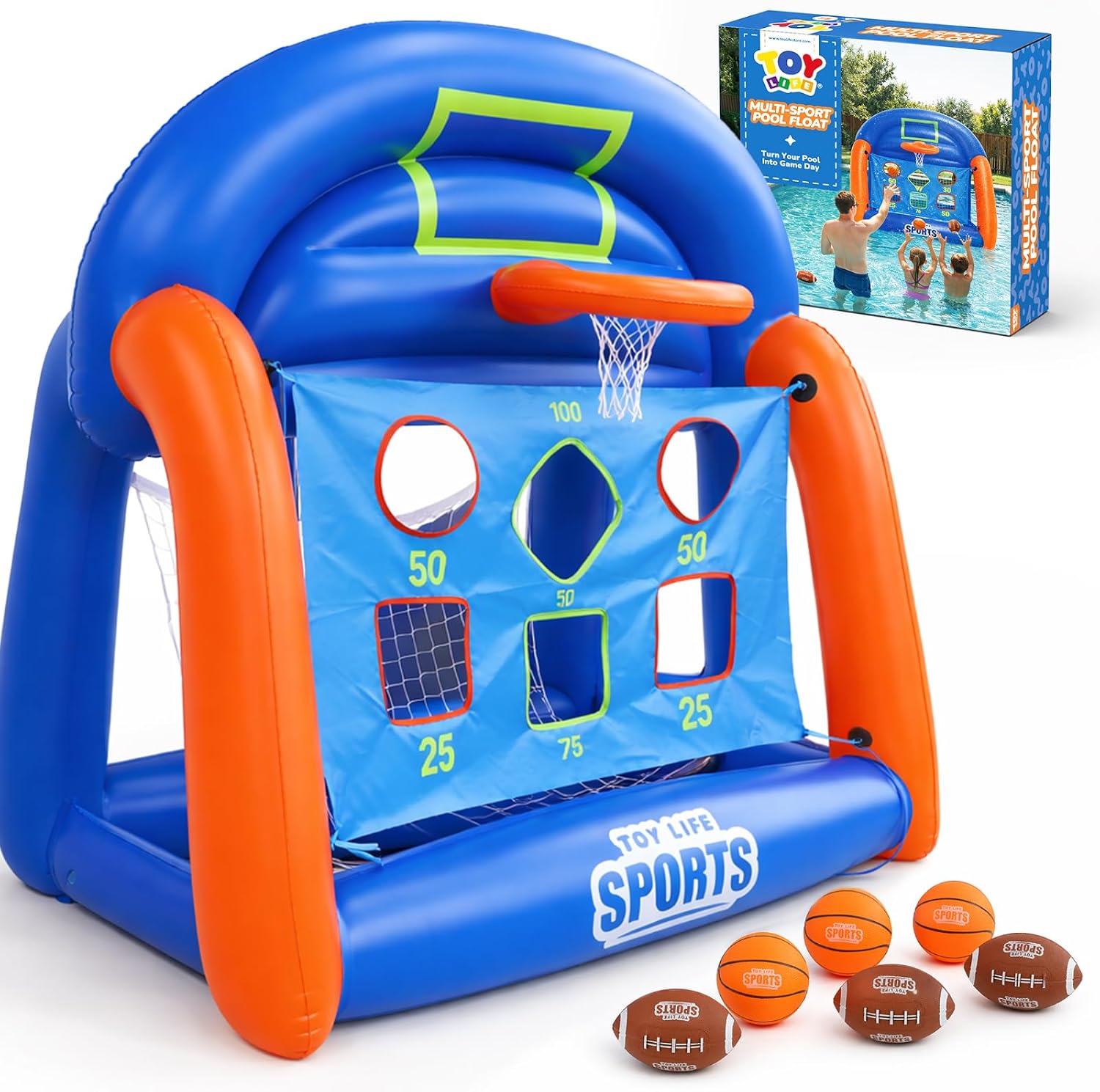 Kids Toys Play - Multi-Sport Pool Games Inflatable for Kids