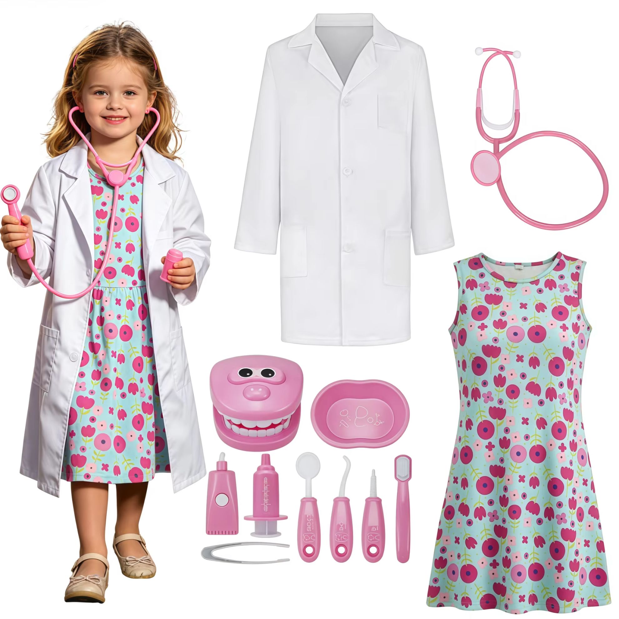 Kids Toys Doctor Set - Toddlers Doctor Costume Kids Dentist Lab