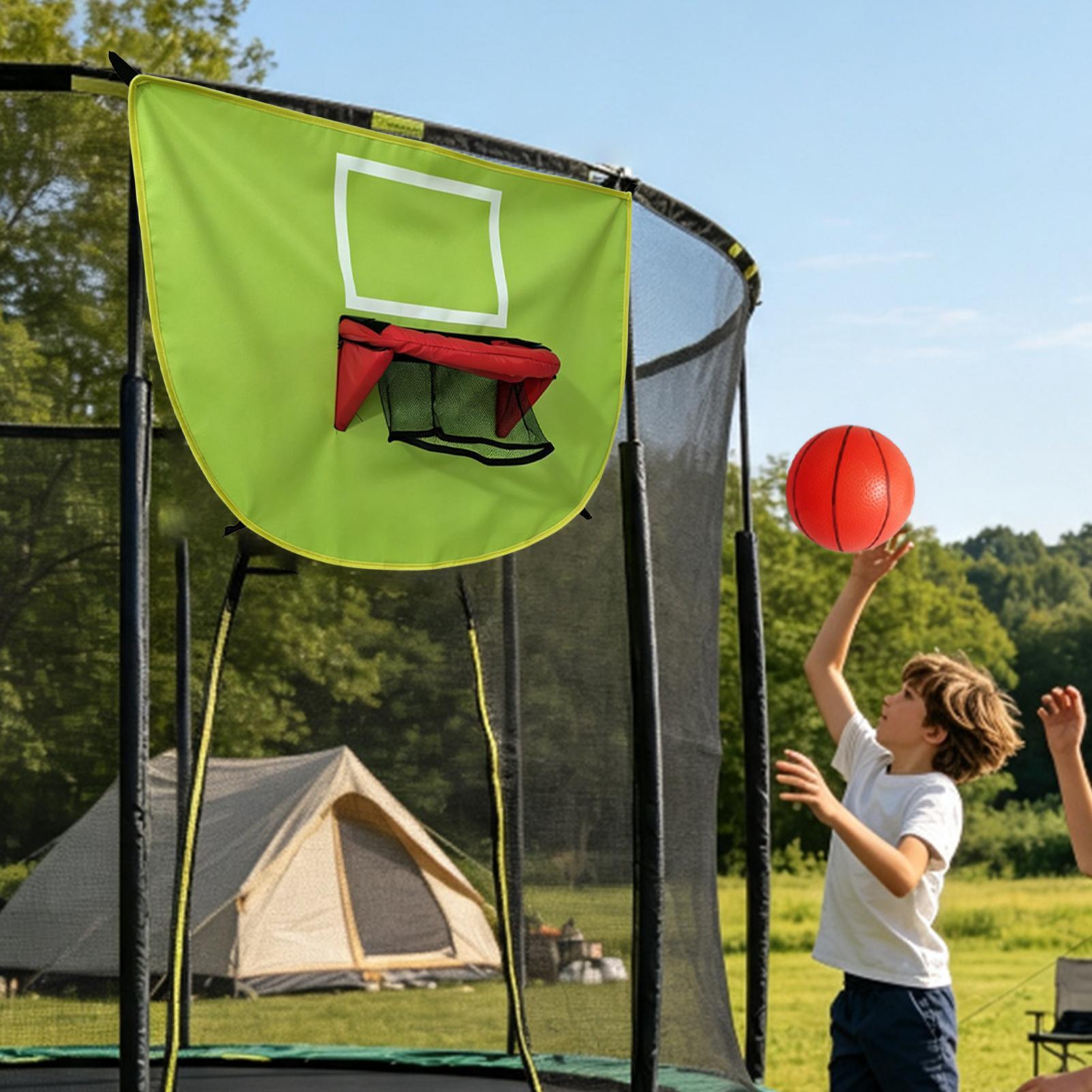 Basketball Hoop Kids Indoor - Trampoline Hoop with Pump 3 Balls