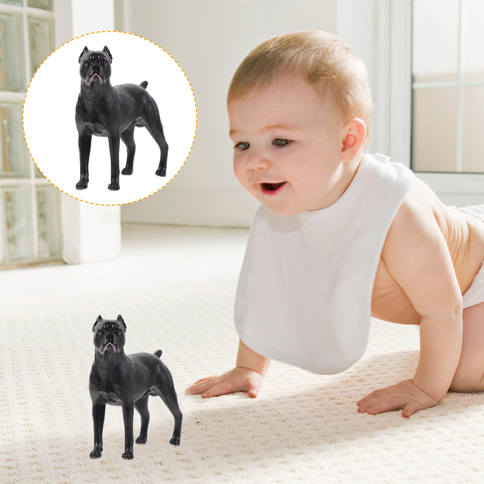Kids Toys Learning - Casro Dog Simulation Figure Plastic Realistic