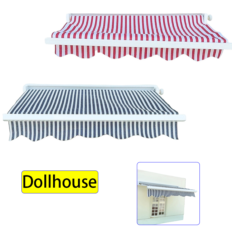 Kids Toys Play - 1/12 Dollhouse Simulation Awning Model Dollhouse