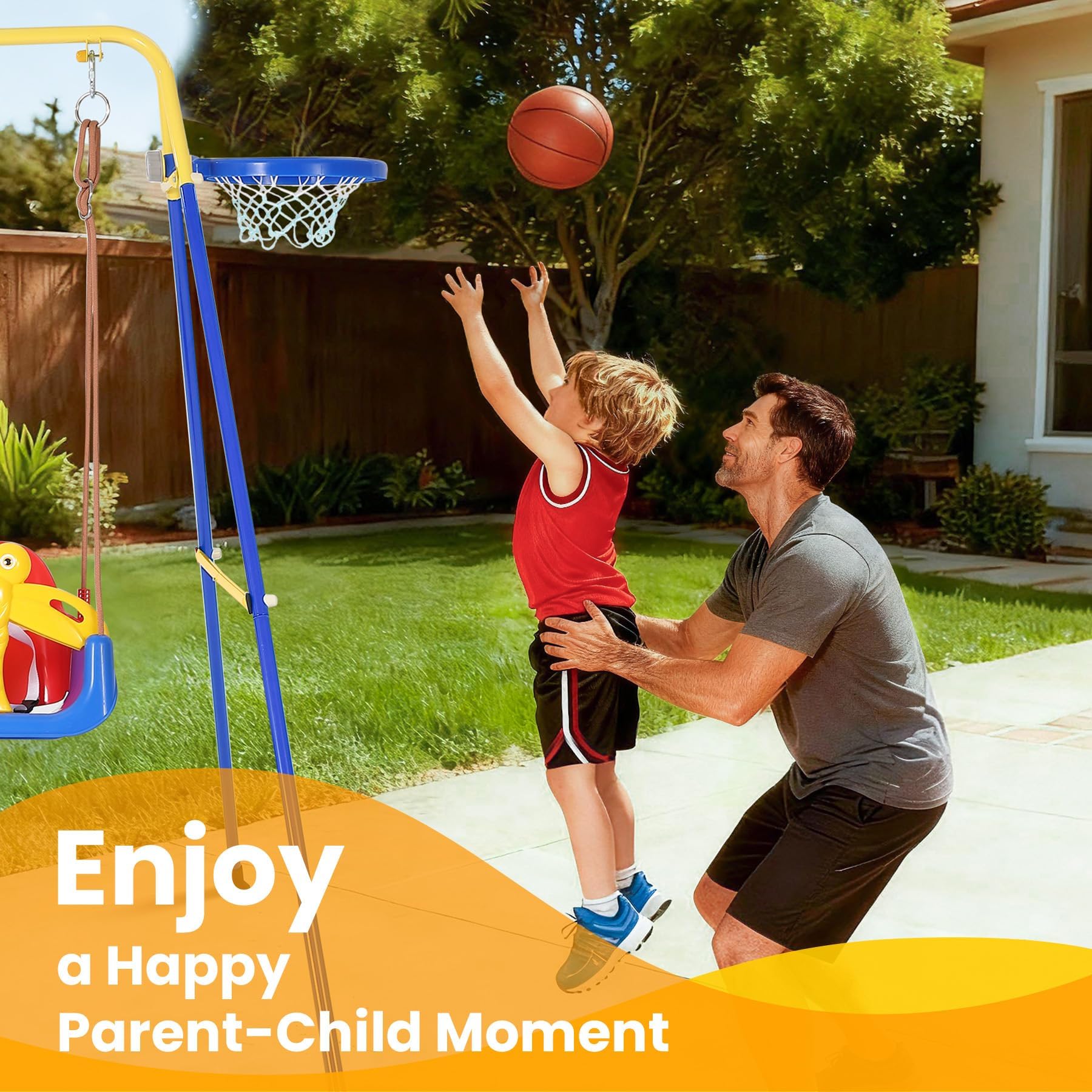 Toddler Swing Set Kids Playgro - огляд і ціна Basketball Hoop Kids Indoor