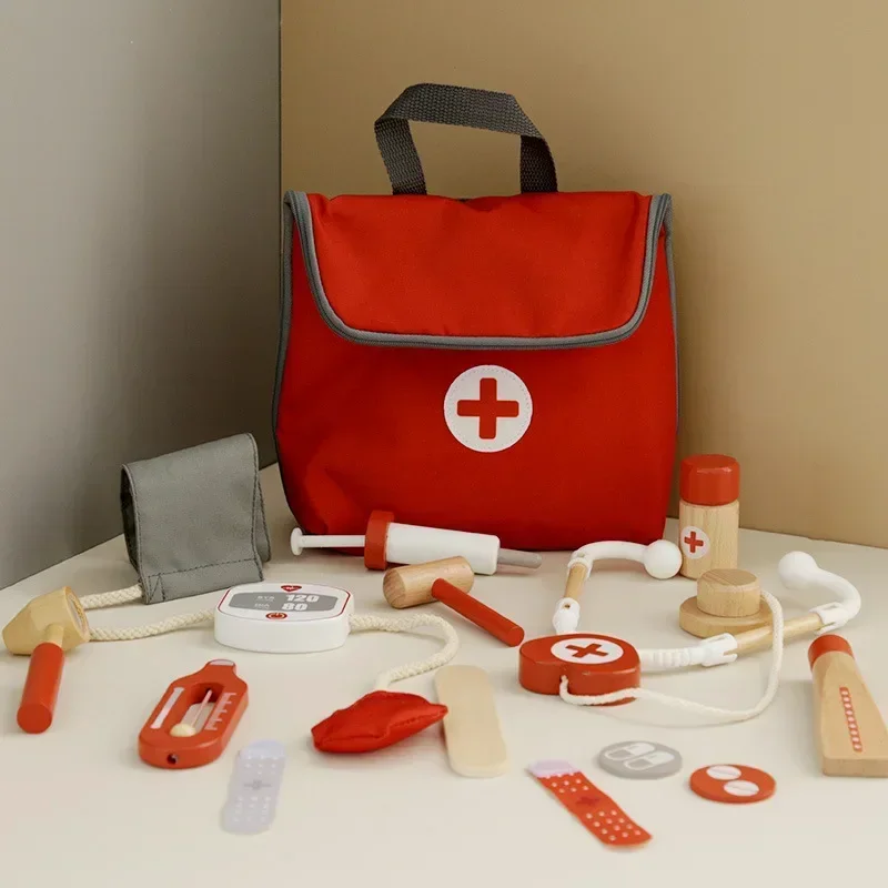 Kids Wooden Pretend Play Kit G - огляд і ціна Kids Toys Doctor Set