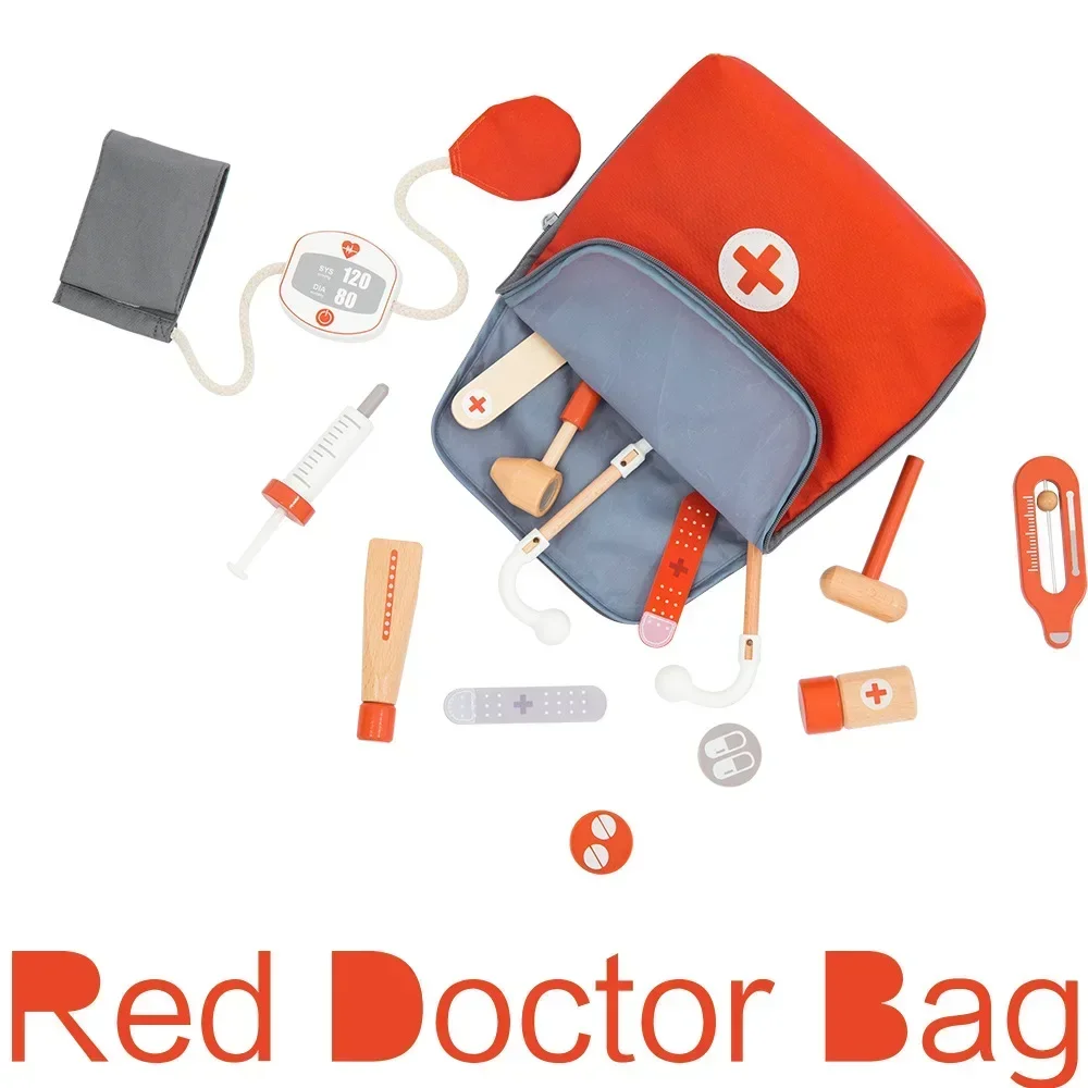 Kids Wooden Pretend Play Kit G - огляд і ціна Kids Toys Doctor Set