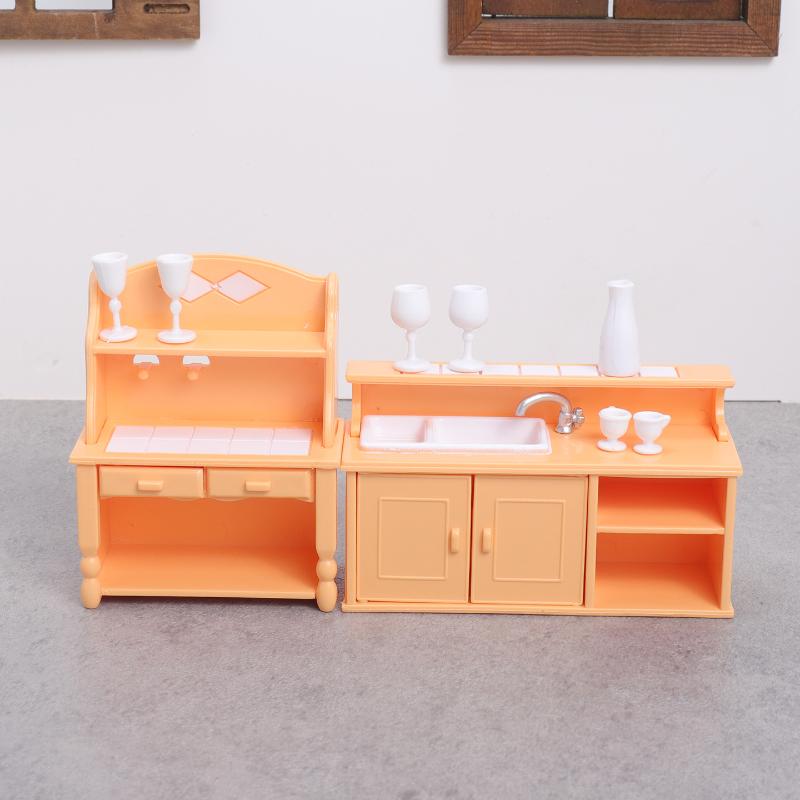 (.) 1 Set Dollhouse Kitchen Fu - огляд і ціна Dollhouse Furniture Set