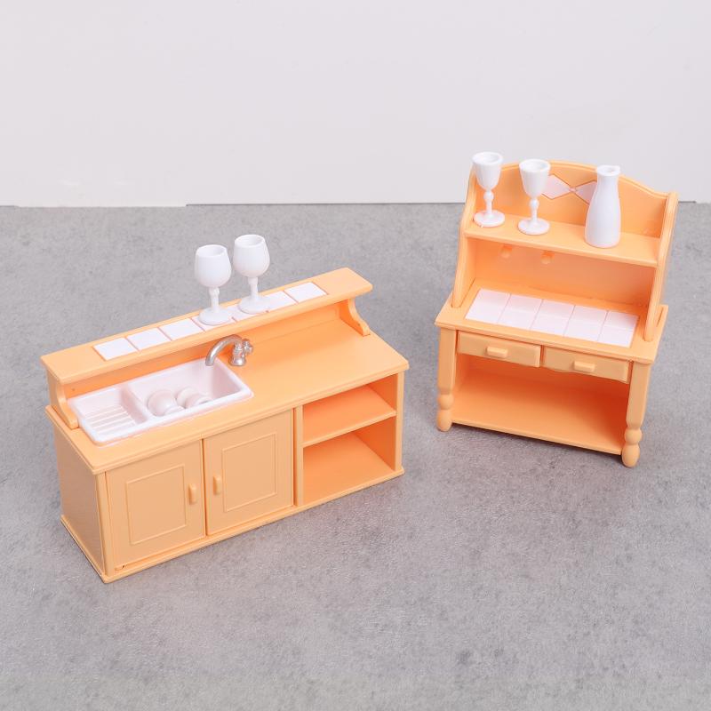 (.) 1 Set Dollhouse Kitchen Fu - огляд і ціна Dollhouse Furniture Set