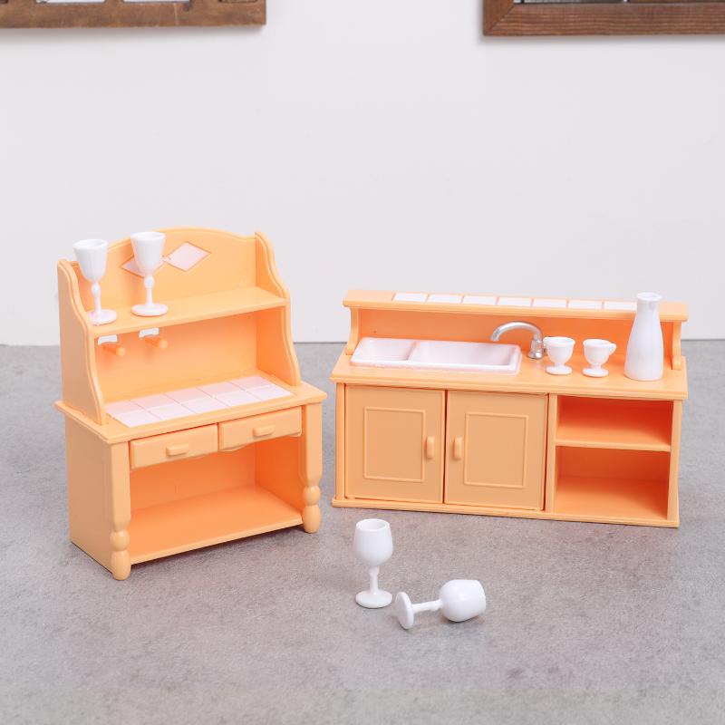 (.) 1 Set Dollhouse Kitchen Fu - огляд і ціна Dollhouse Furniture Set