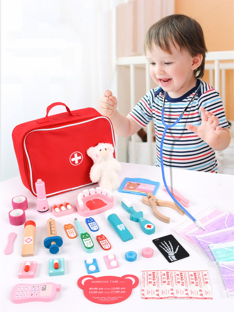 Pretend Play Doctor Toys Woode - огляд і ціна Kids Toys Doctor Set