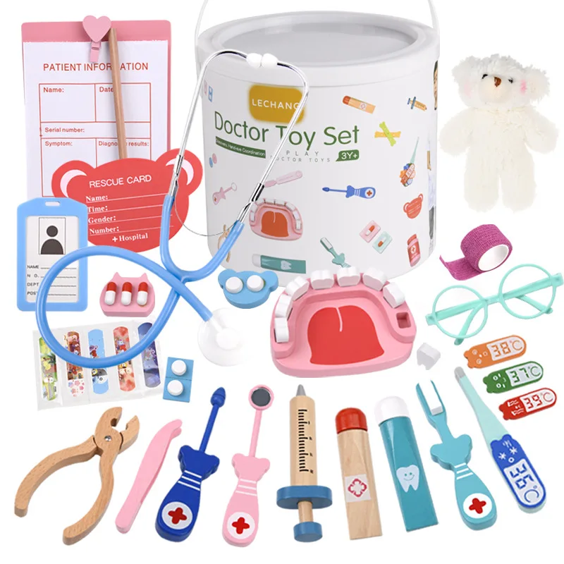 Wooden Pretend Play Doctor Set - огляд і ціна Kids Toys Doctor Set