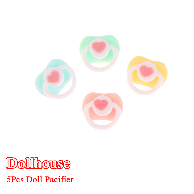 5Pcs Lovely Mini Doll Pacifier - огляд і ціна Kids Toys Play