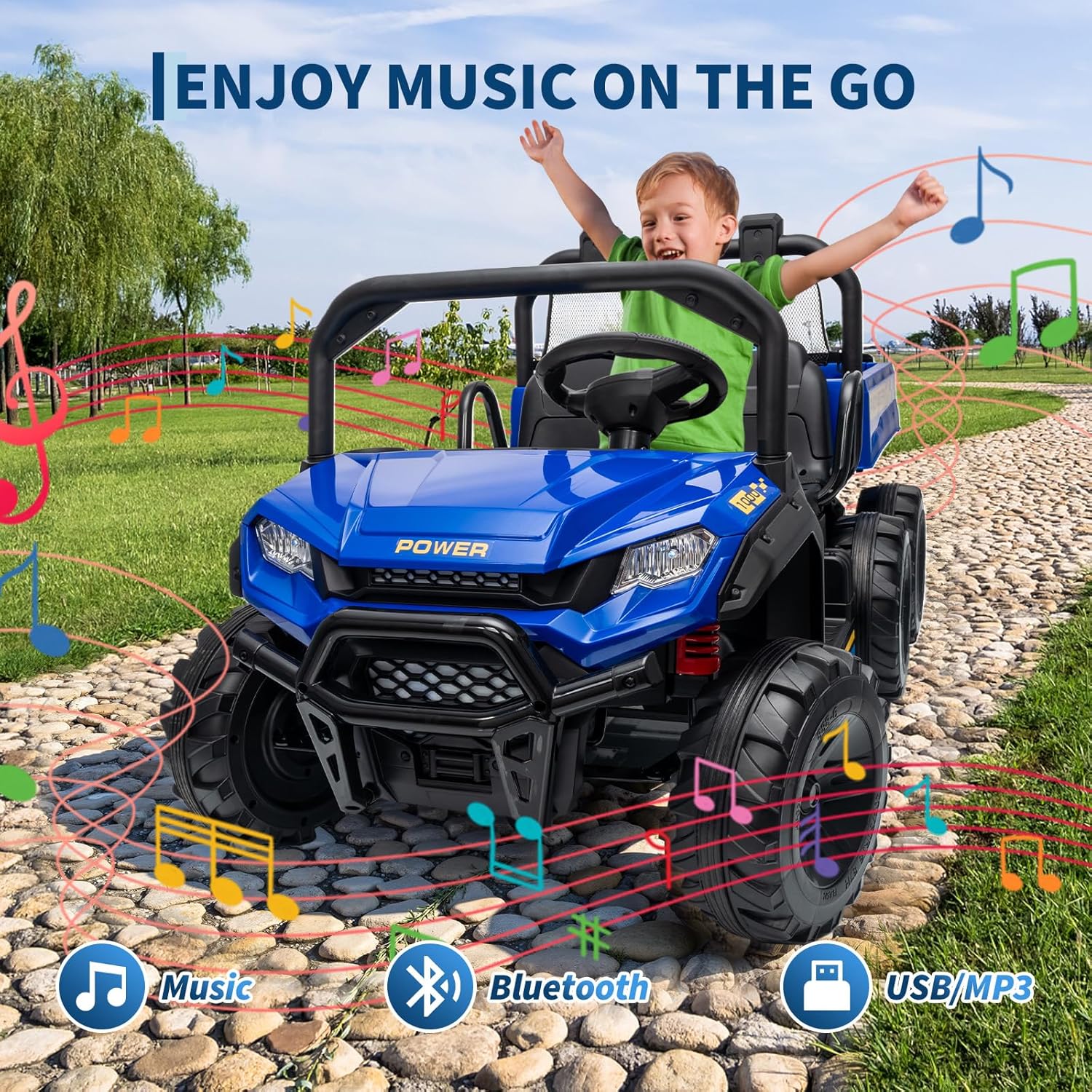 24V 4WD 2 Seater Kids Ride On  - огляд і ціна Kids Toys Vehicle