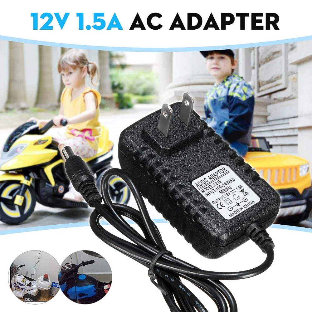 AC 100-240V to DC 12V 1A Charg - огляд і ціна Kids Toys Quad