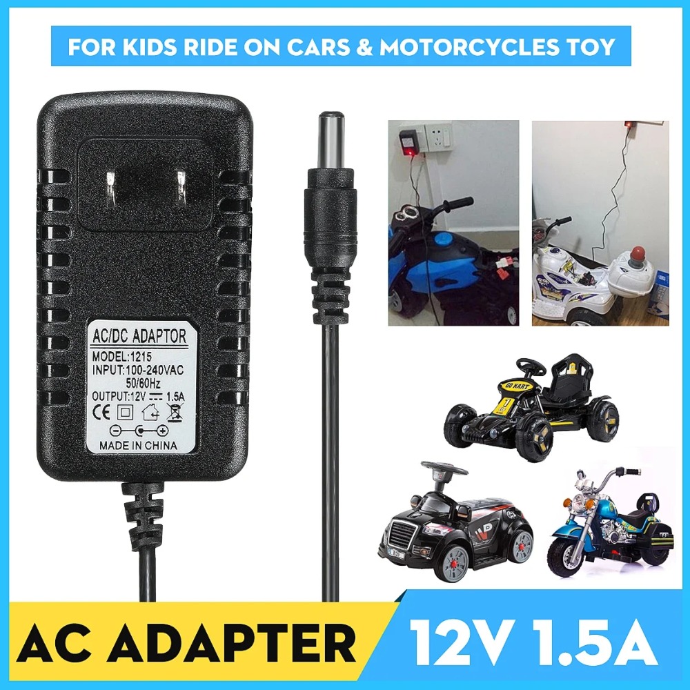 AC 100-240V to DC 12V 1A Charg - огляд і ціна Kids Toys Quad