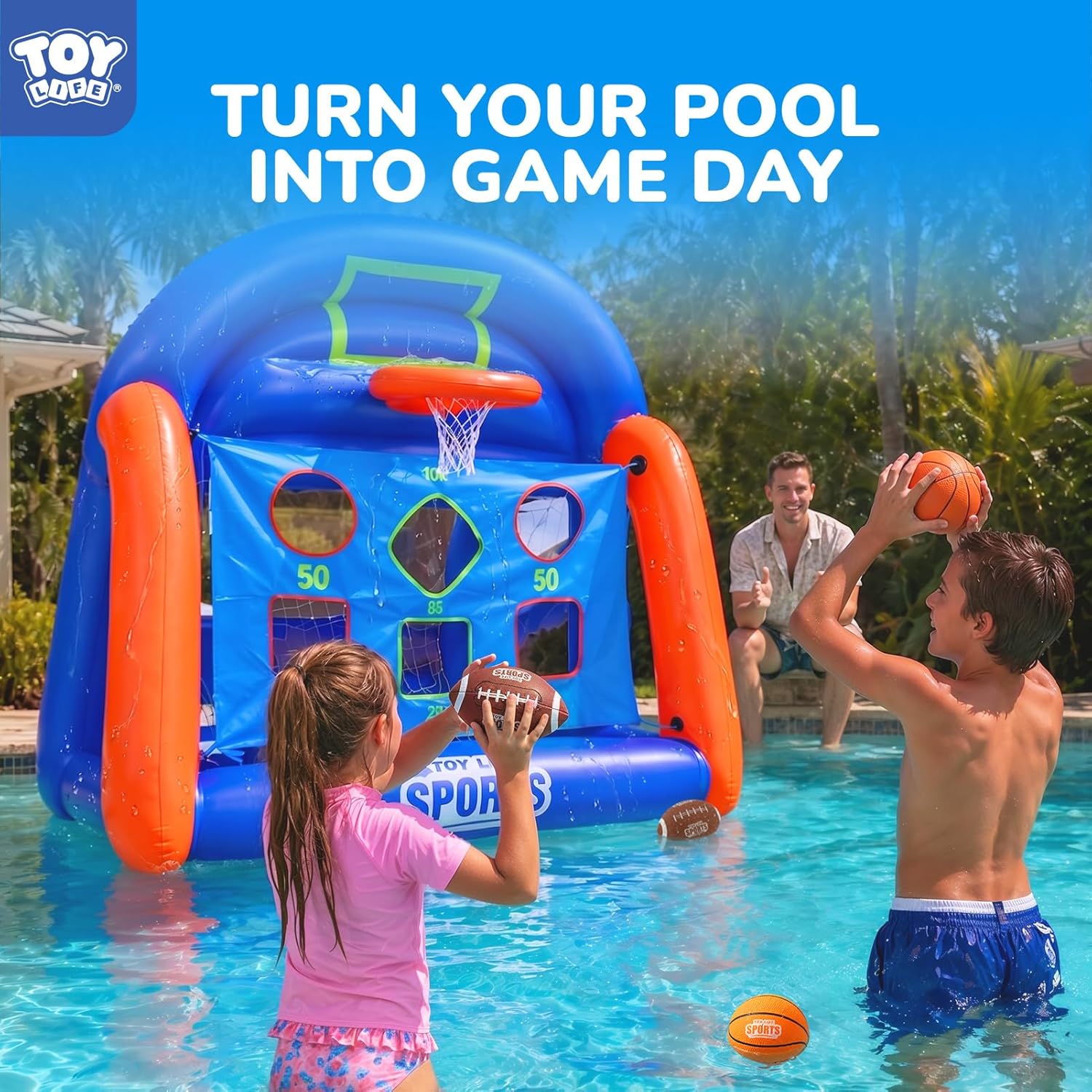 Multi-Sport Pool Games Inflata - огляд і ціна Kids Toys Play