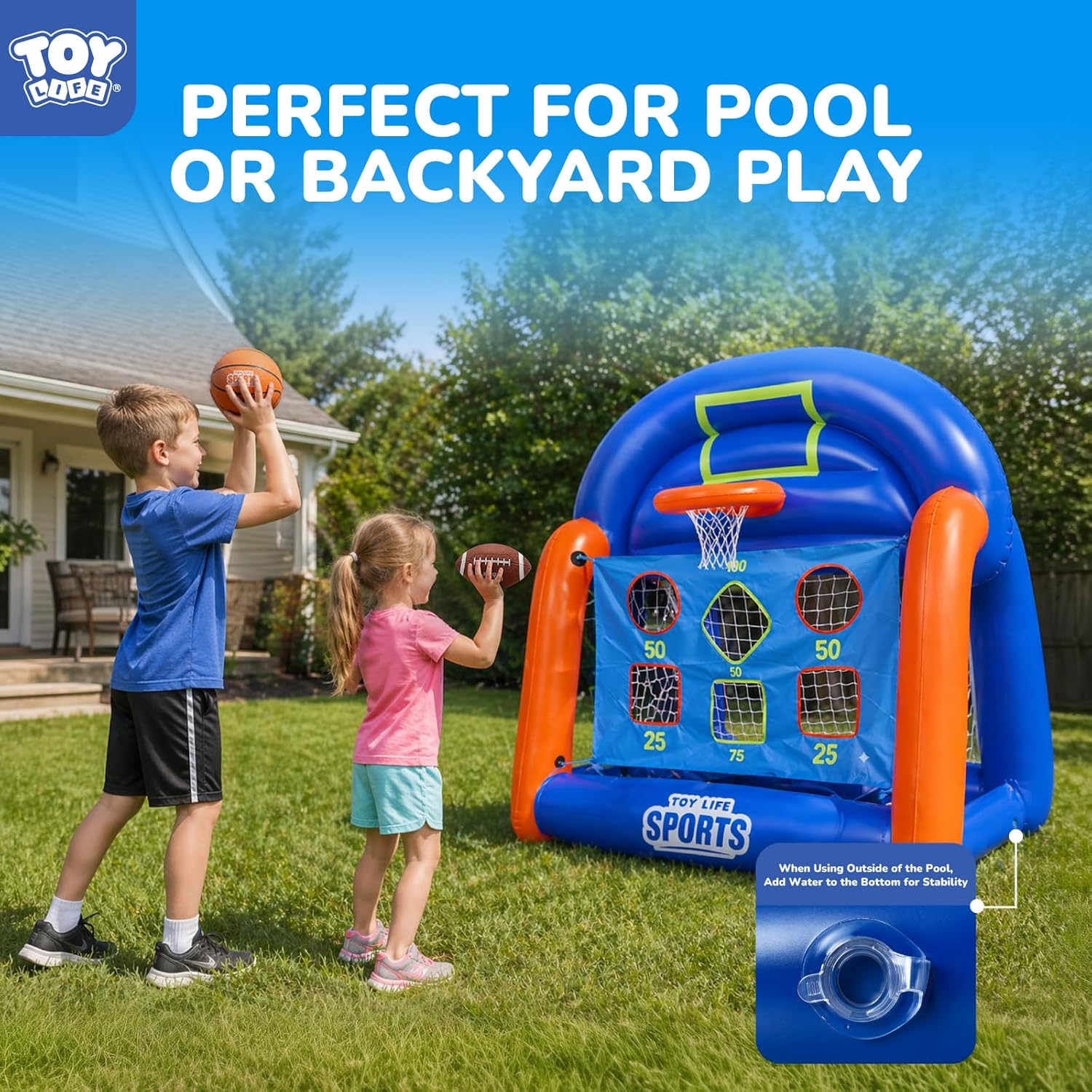 Multi-Sport Pool Games Inflata - огляд і ціна Kids Toys Play