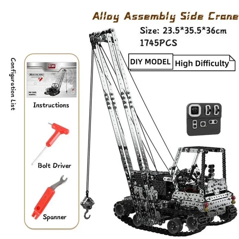 DIY Metal RC Crane Electric Ho - огляд і ціна Kids Toys Vehicle