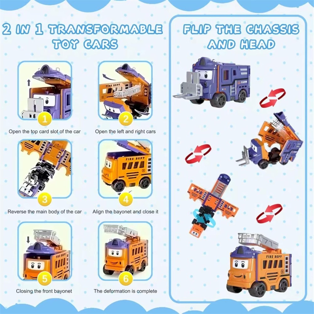 Flip Racers Transformable Cars - огляд і ціна Kids Toys Vehicle