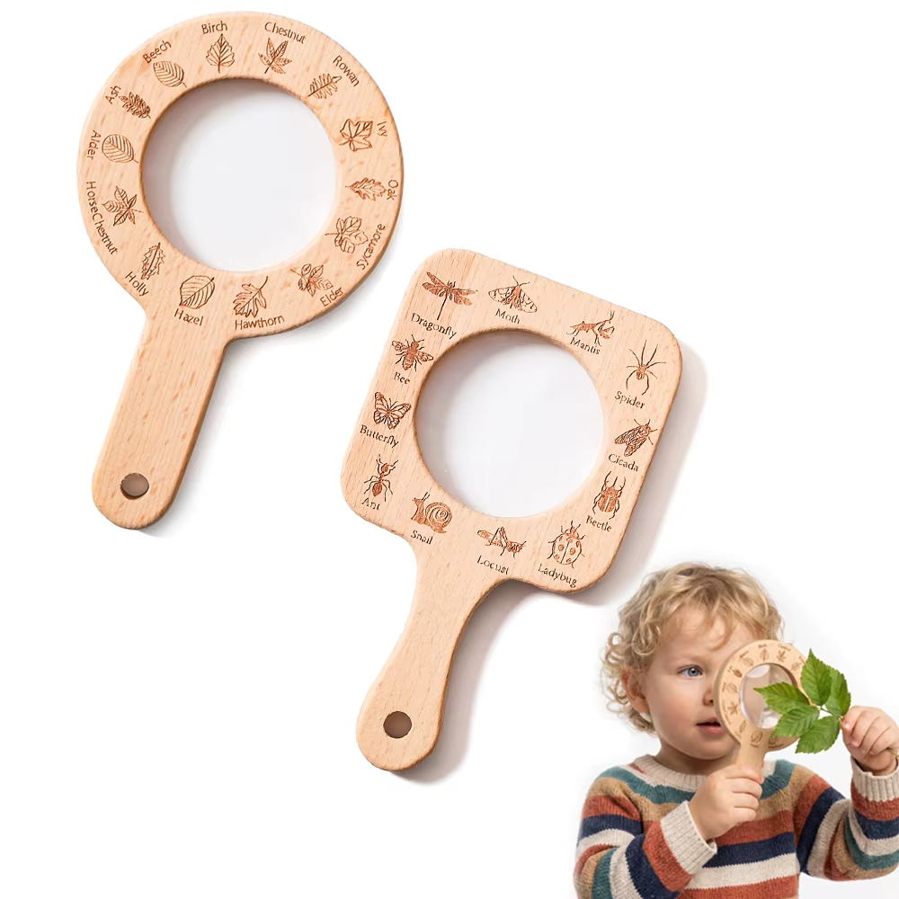 Wooden Magnifying Glass for Ki - огляд і ціна Kids Toys Learning