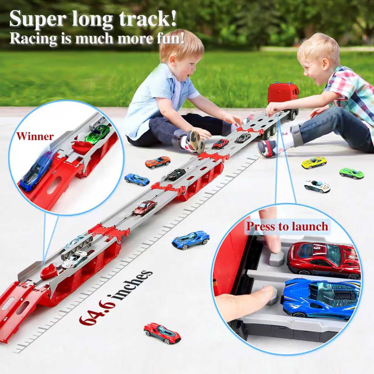 Folding Car Carrier Truck Toy  - огляд і ціна Kids Toys Vehicle