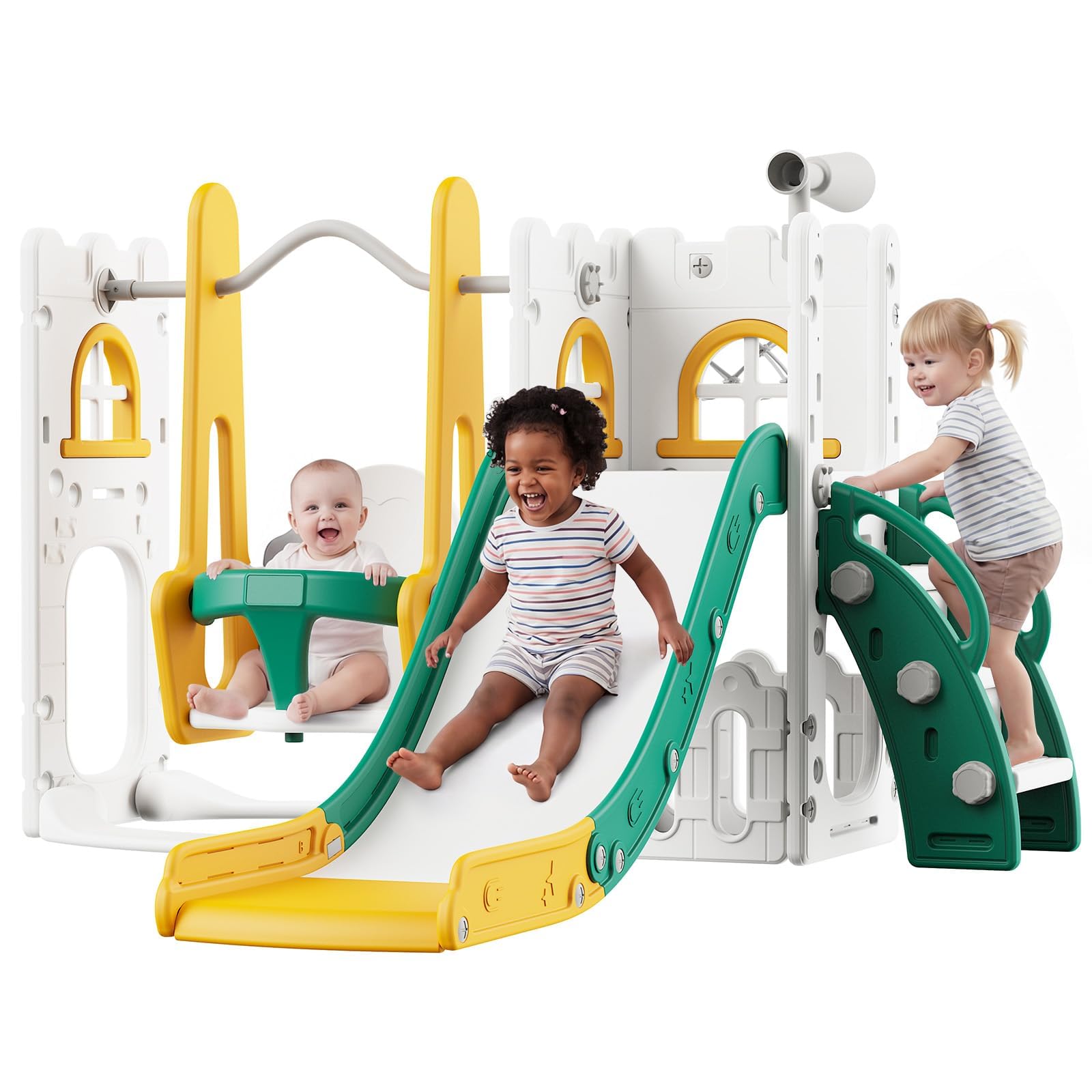 7 in 1 Toddler Slide And Swing - огляд і ціна Basketball Hoop Kids Indoor