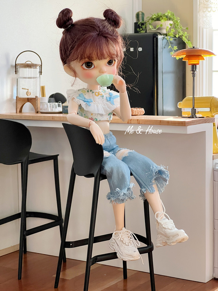 2pcs Mini Bar High Dining Chai - огляд і ціна Dollhouse Furniture Set
