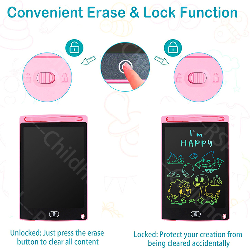LCD Writing Tablet for Kids, 8 - огляд і ціна Kids Toys Learning