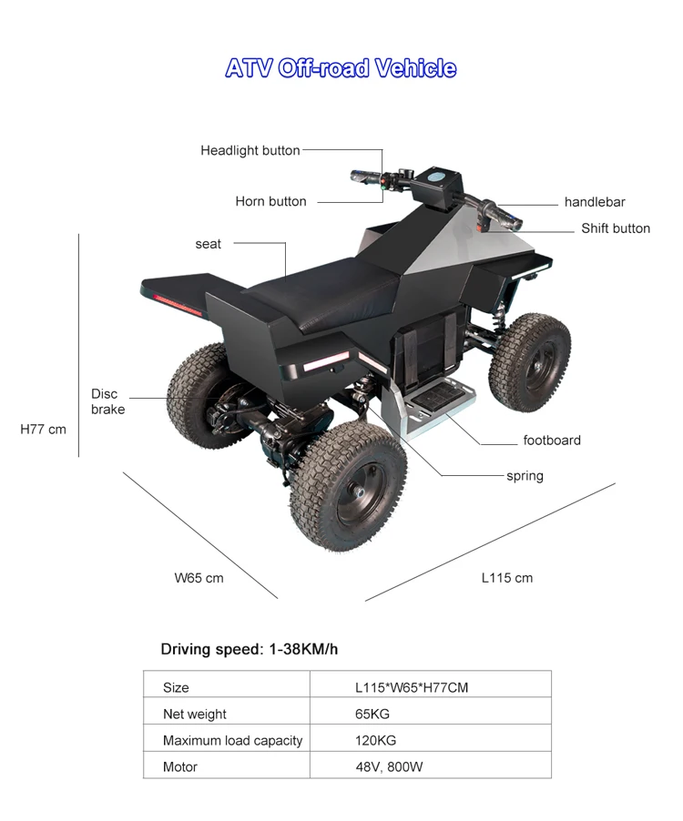 New Electric Squad Bike Kid At - огляд і ціна Kids Toys Quad