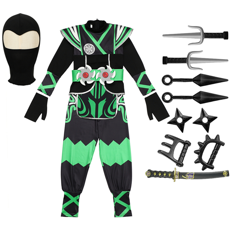 Green Ninja Costume for Kids w - огляд і ціна Kids Toys Play