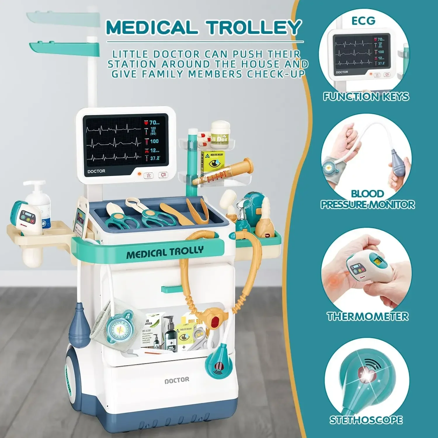 Doctor Medical Play Set Doctor - огляд і ціна Kids Toys Doctor Set
