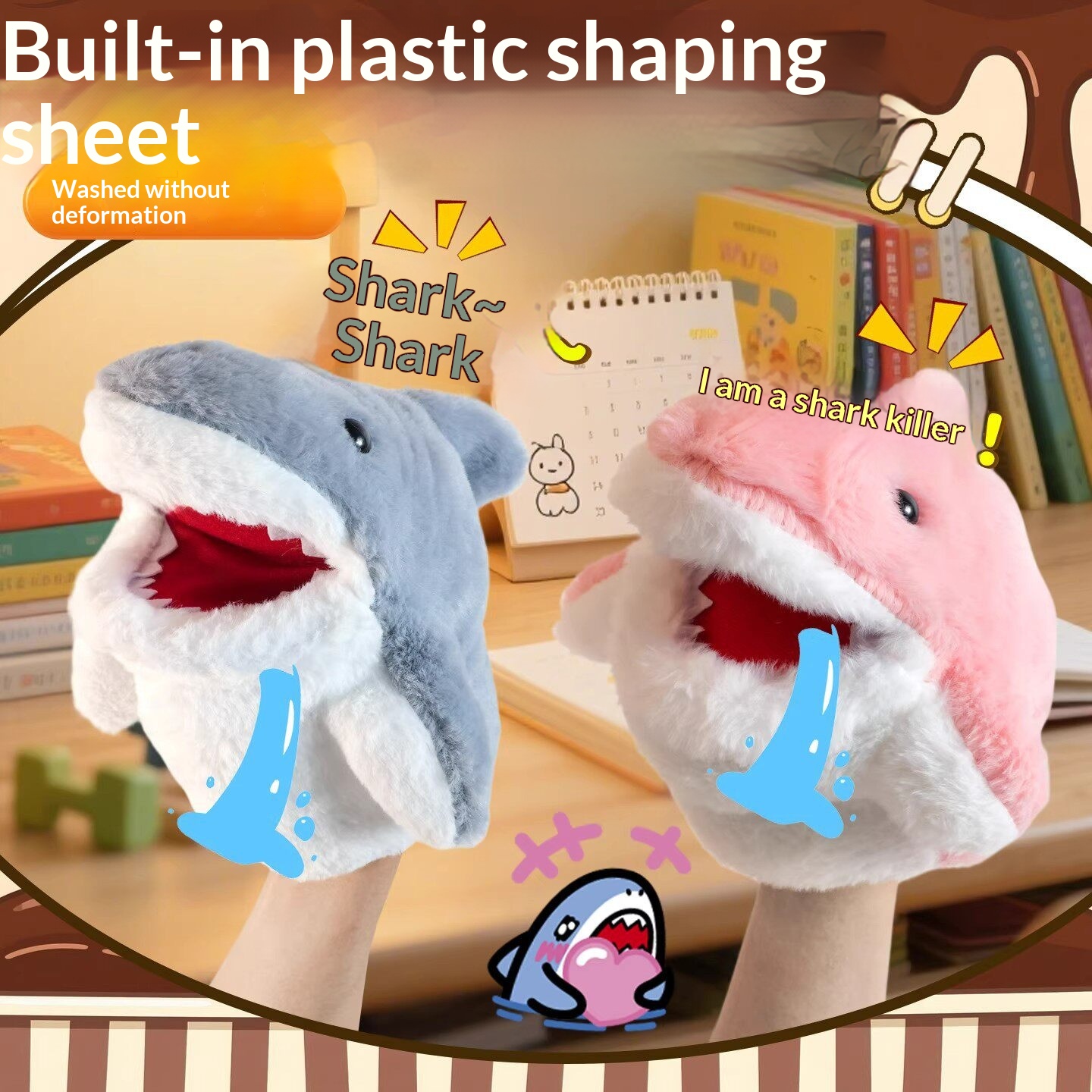 Shark Hand Puppet Plush Shark  - огляд і ціна Kids Toys Play