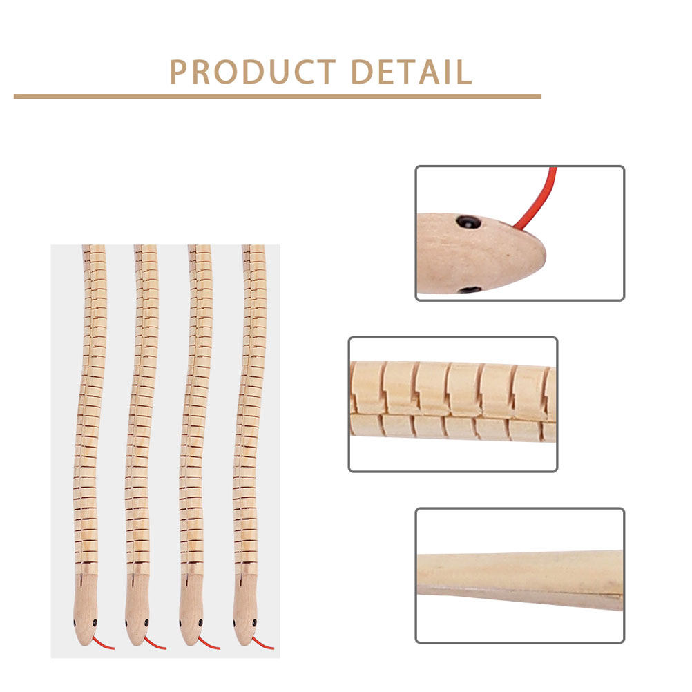 8Pcs Simulation Wooden Snake R - огляд і ціна Kids Toys Vehicle