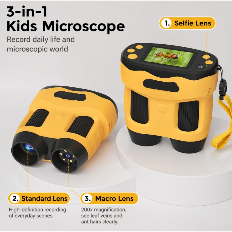 Microscope Camera 4K 1000X Dig - огляд і ціна Kids Toys Top View