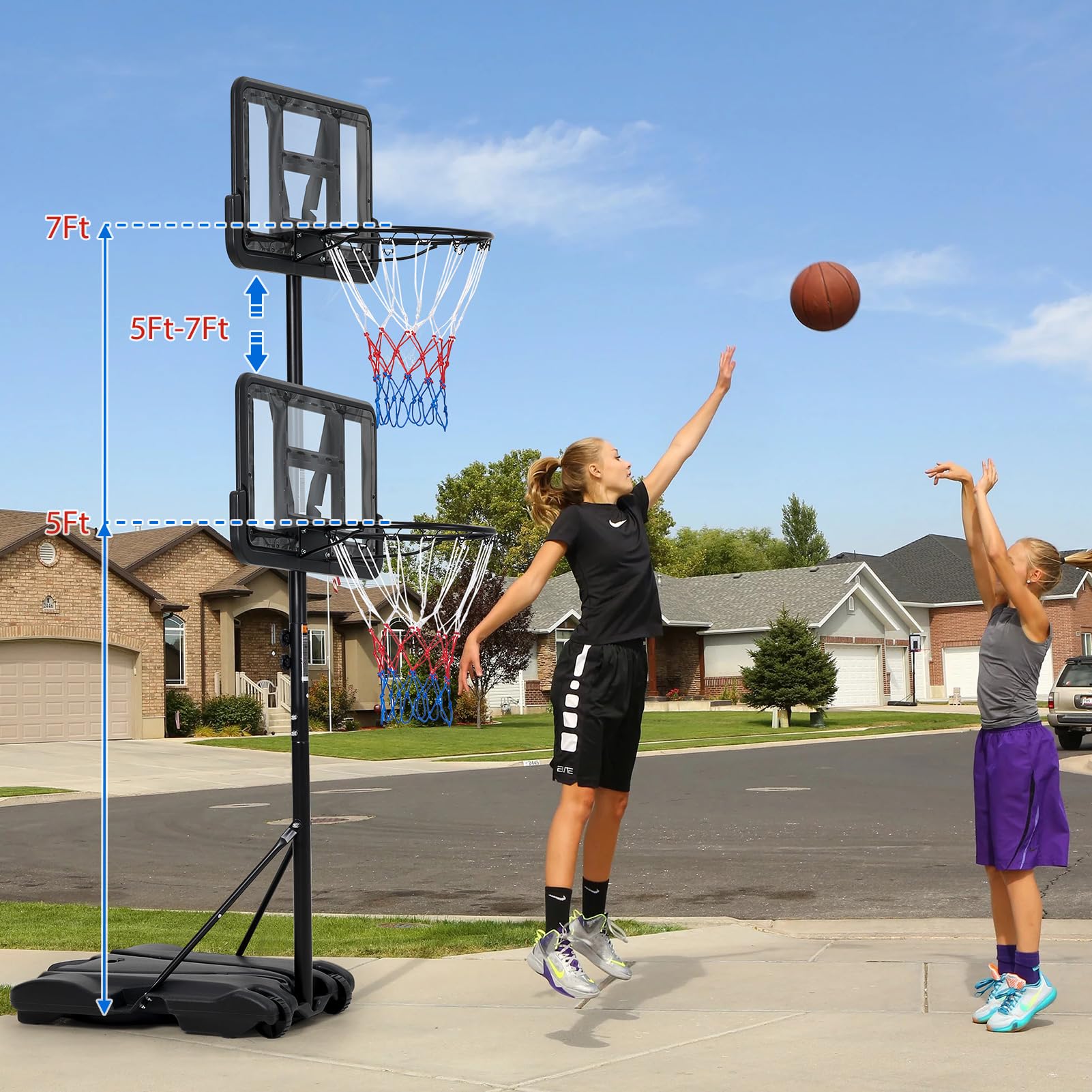 Kids Basketball Hoop, 5-7 ft A - огляд і ціна Basketball Hoop Kids Indoor