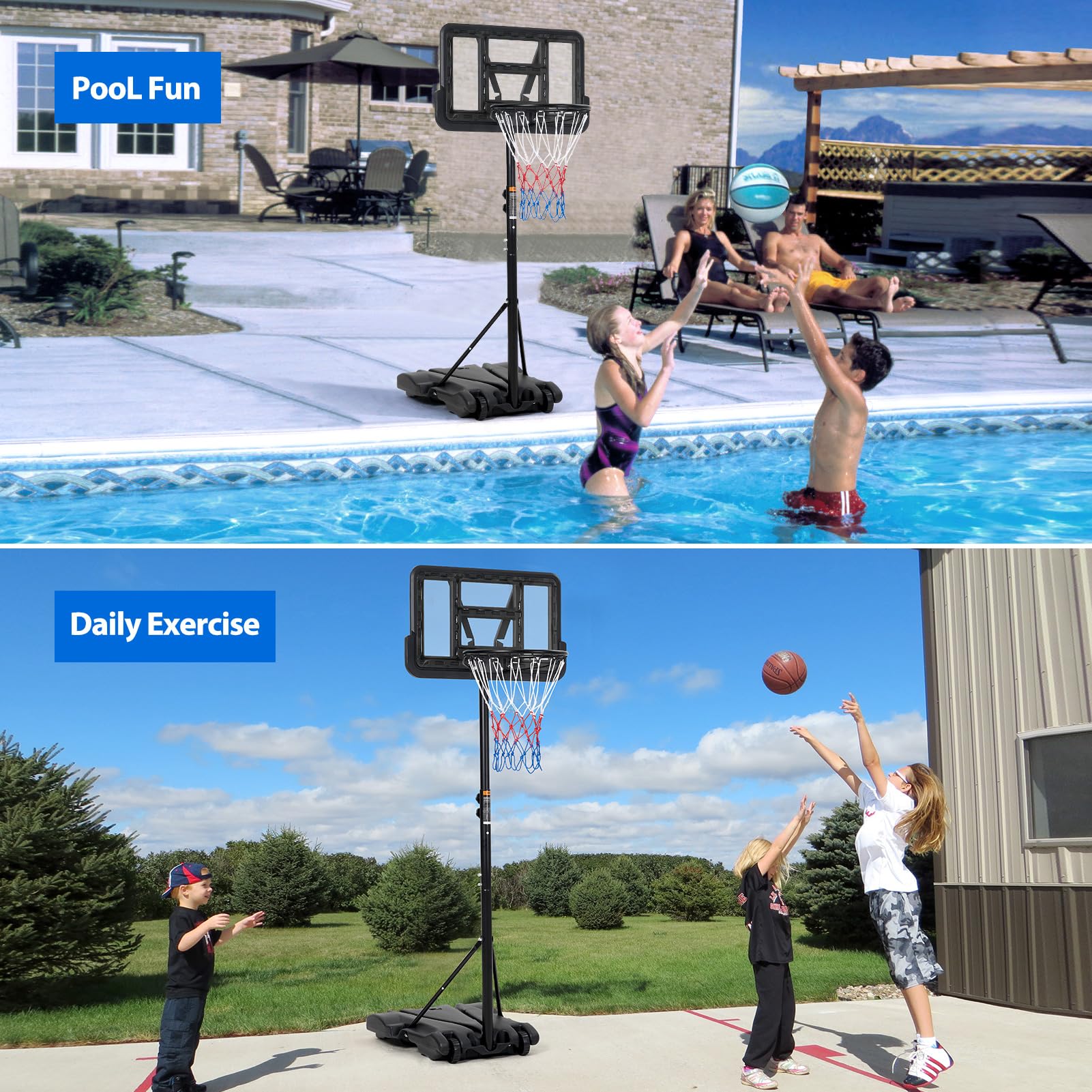Kids Basketball Hoop, 5-7 ft A - огляд і ціна Basketball Hoop Kids Indoor